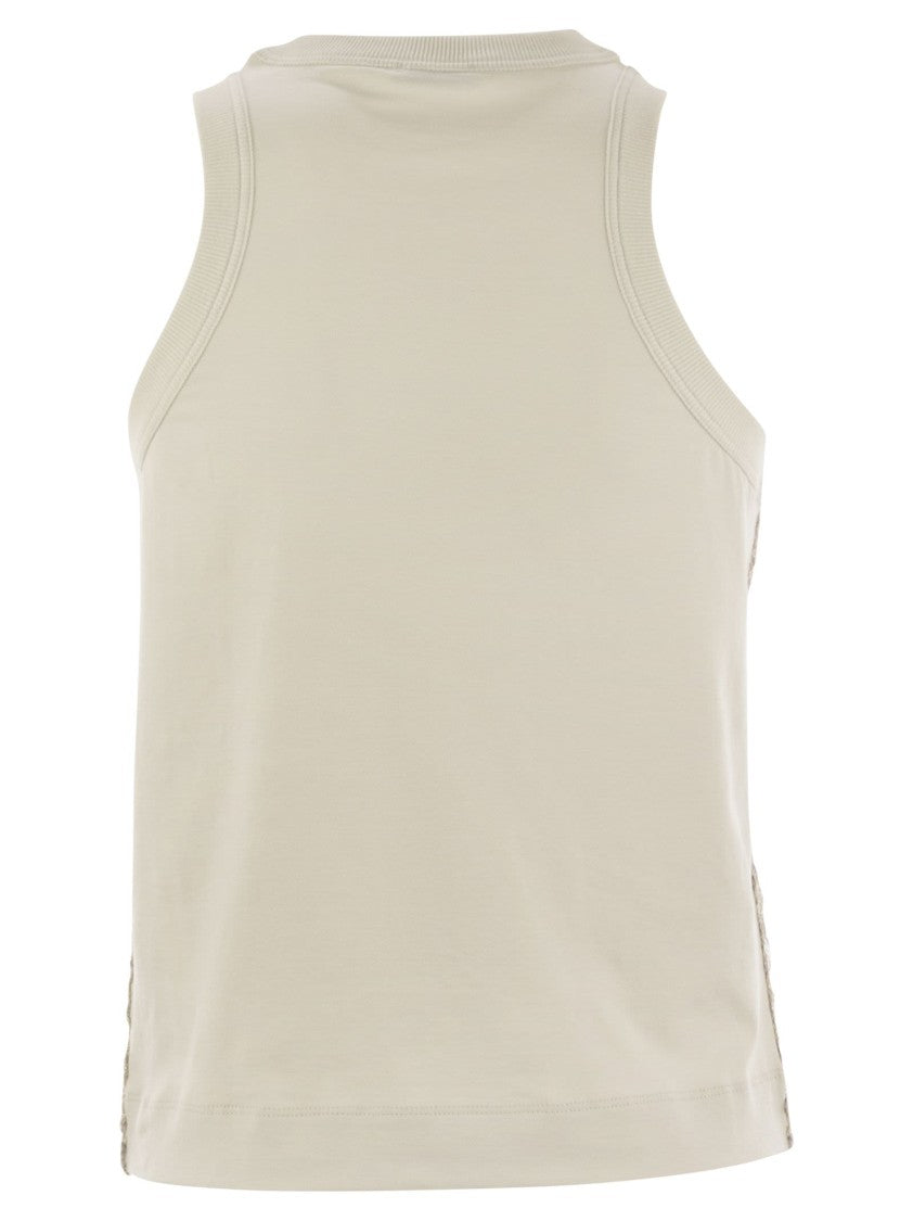 Brunello Cucinelli Stretch Cotton Jersey Top