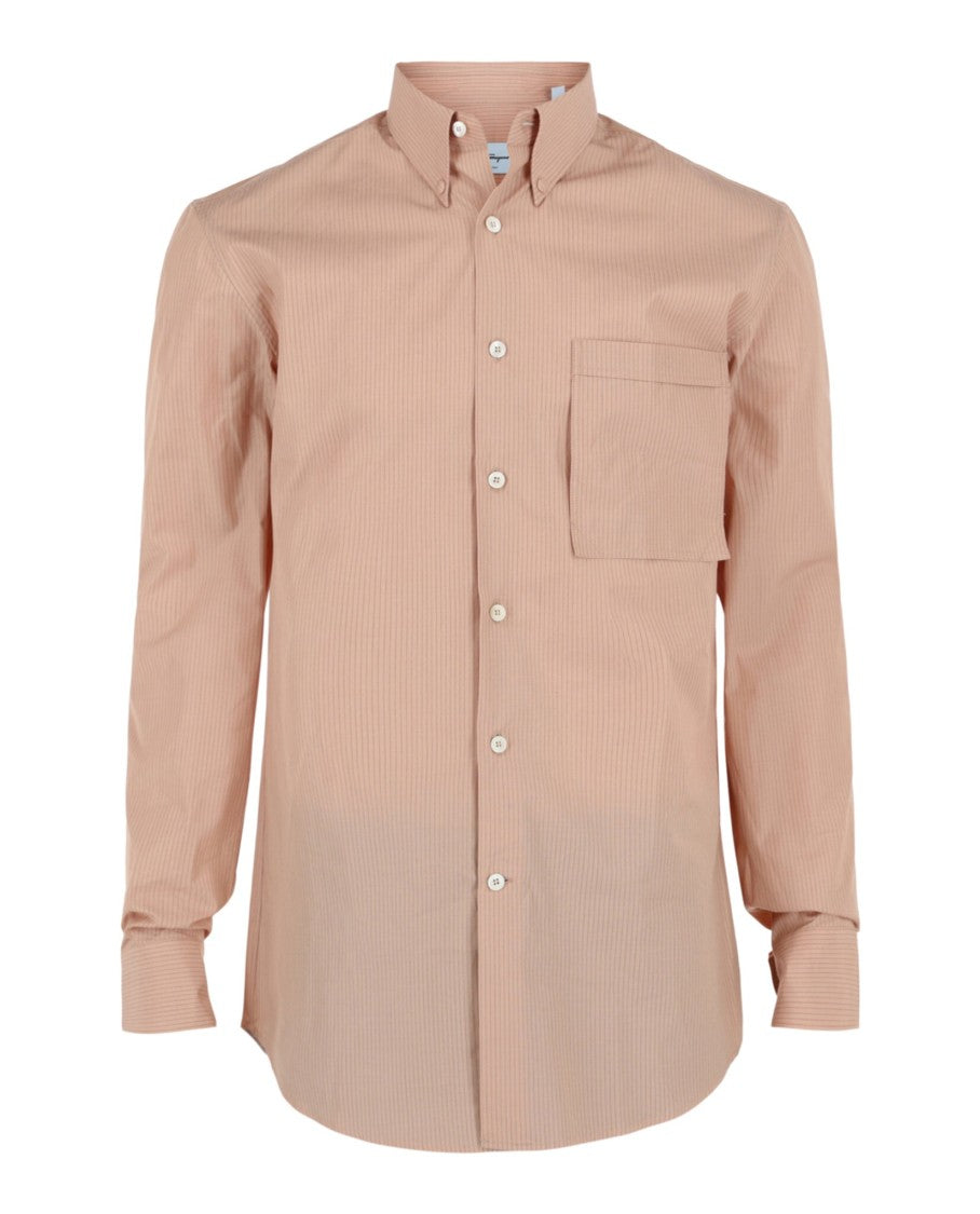 Ferragamo Striped Button-Up Shirt