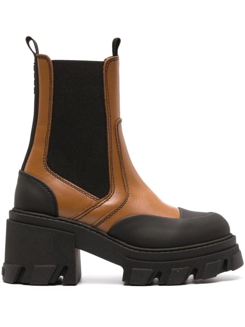 Ganni Cleated Heeled Chelsea Boot