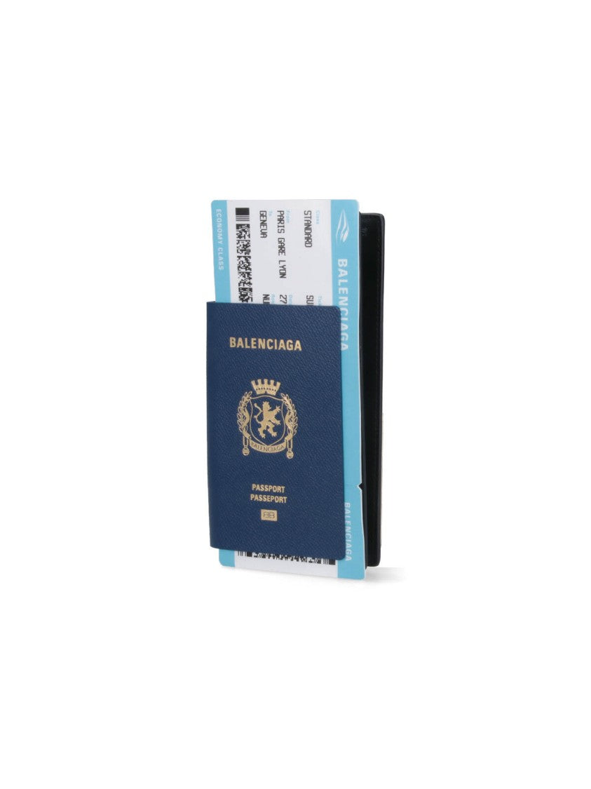 Balenciaga Passport' Long Wallet – Blue
