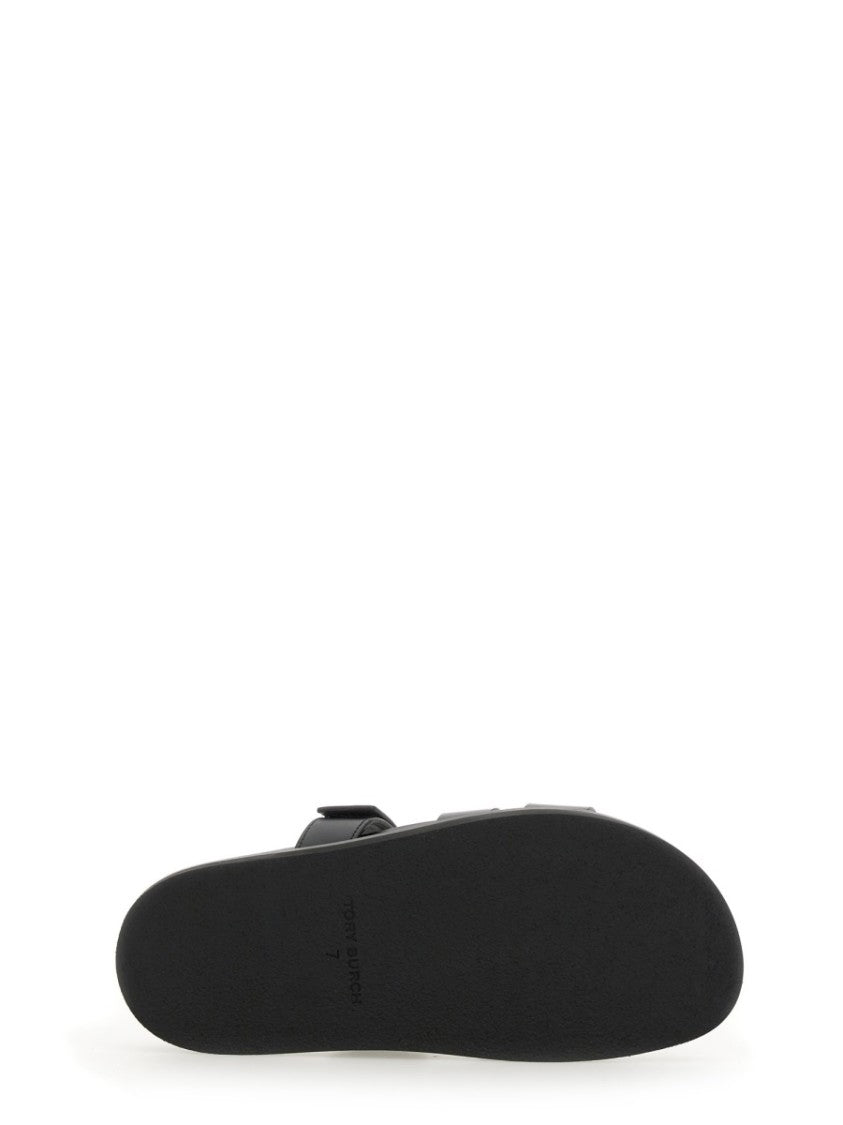 Tory Burch Cut-Out Design Bovine Leather Sandals