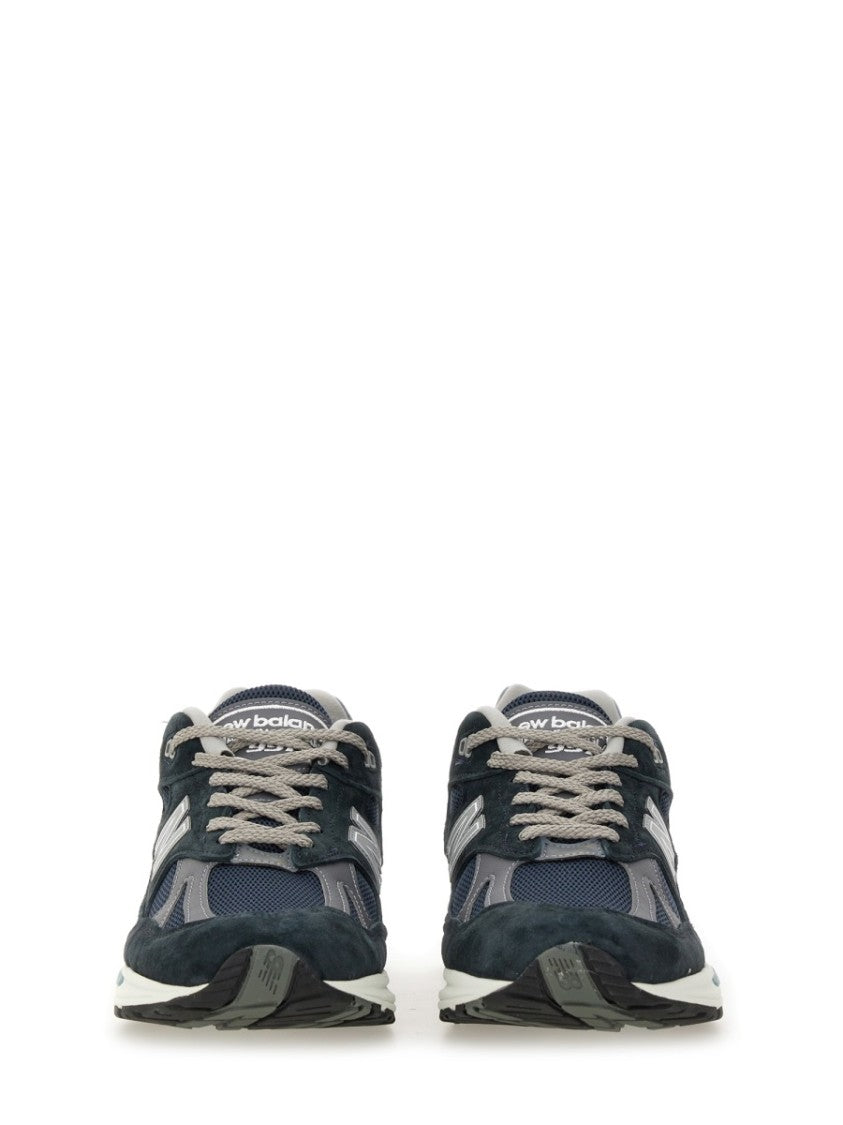 New Balance Leather And Suede Sneakers With Cushioned Sole