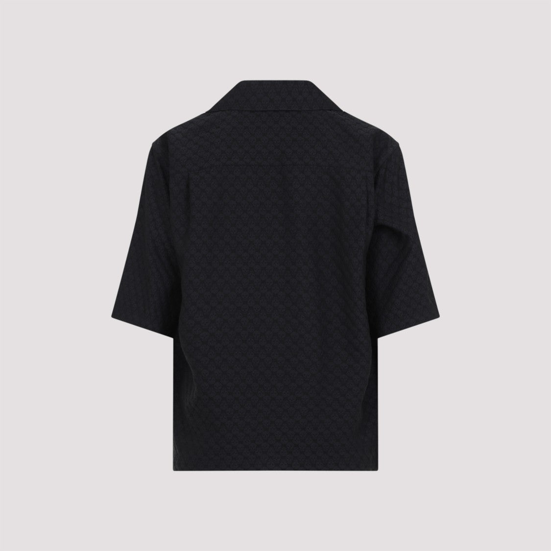 Alexander Mcqueen Camp Collar Hawaiian Black Viscose Shirt
