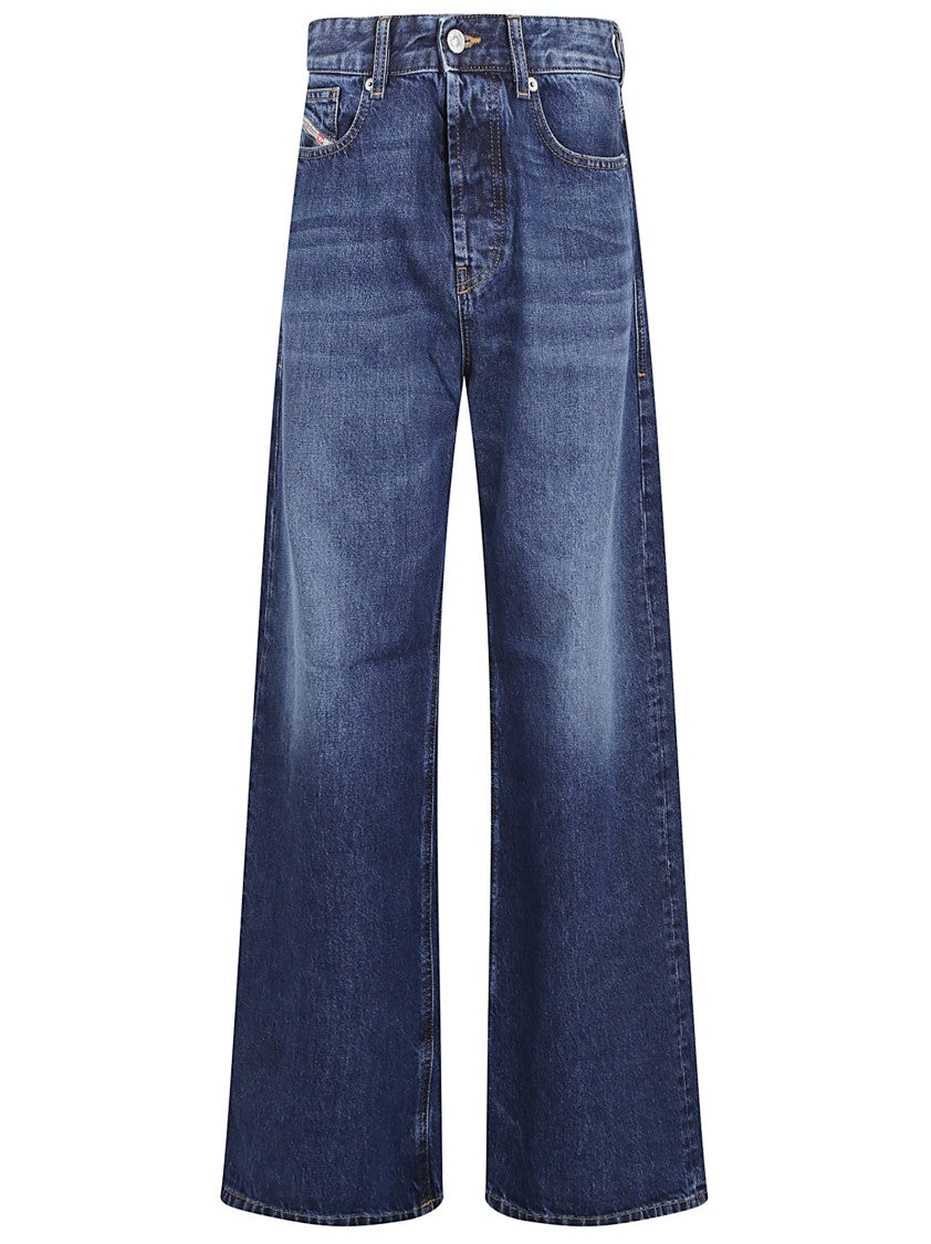 Diesel High-Waist Wide-Leg Jeans