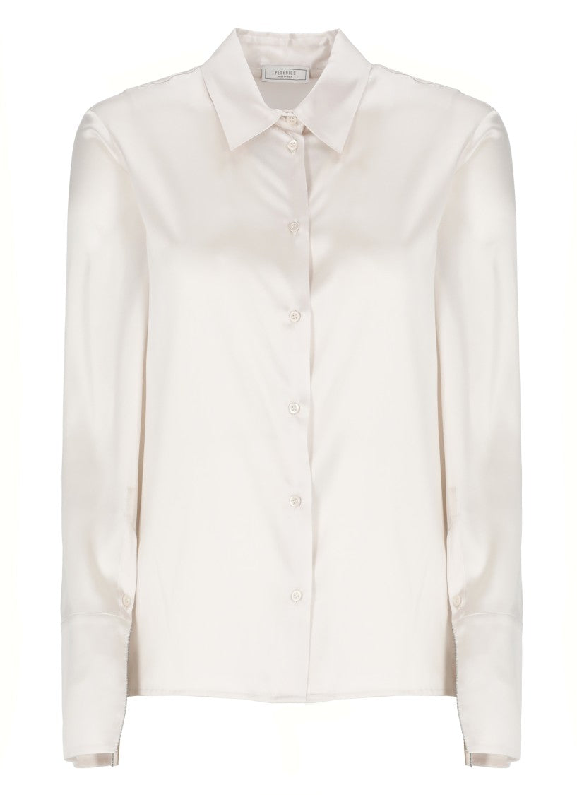 Peserico Pink Silk Shirt