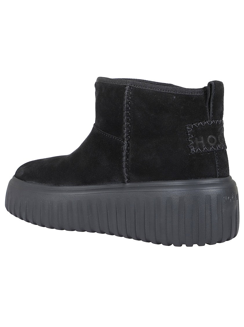 Hogan Stripes Ankle Boots