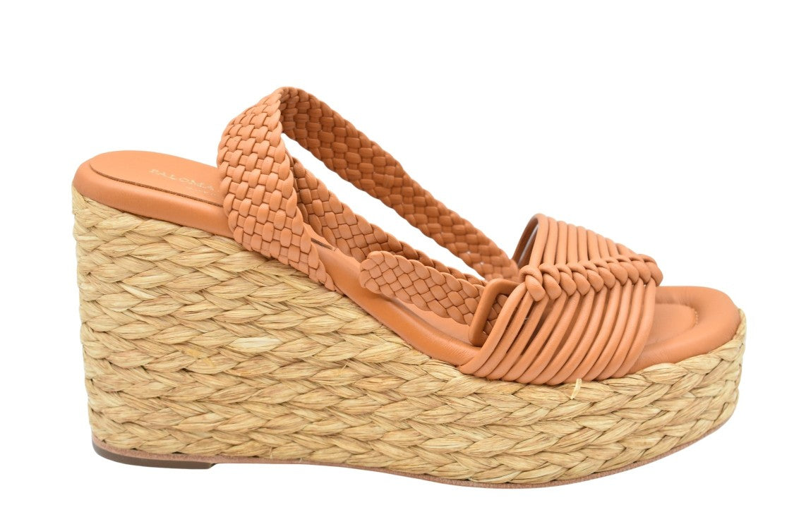 Paloma Barceló Ochre Leather Sandals