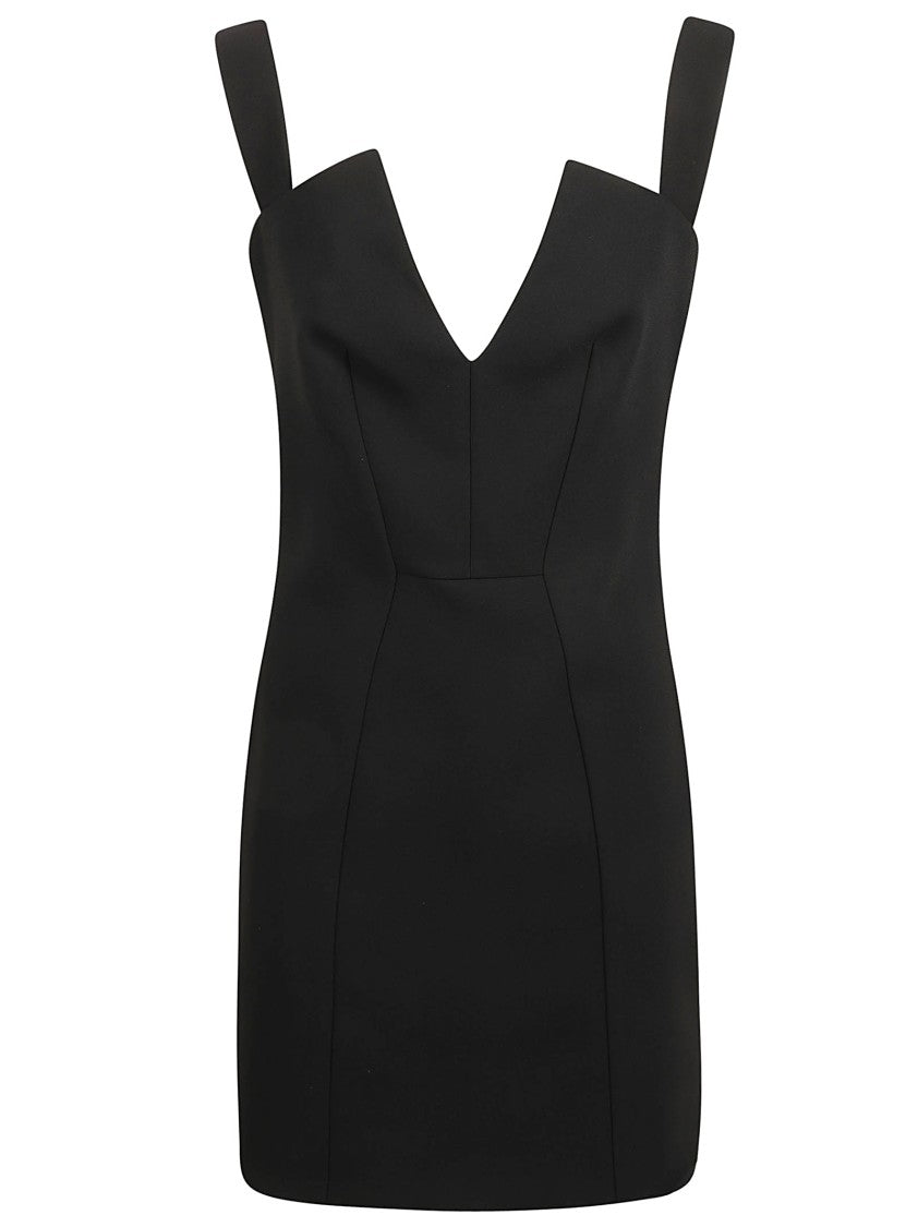 Givenchy Fitted Black Dress With Deep V-Neckline