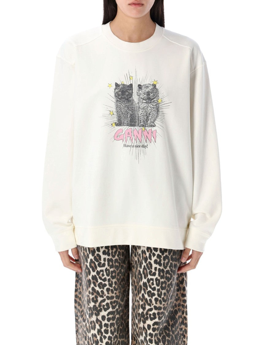 Ganni Cat Hoodie
