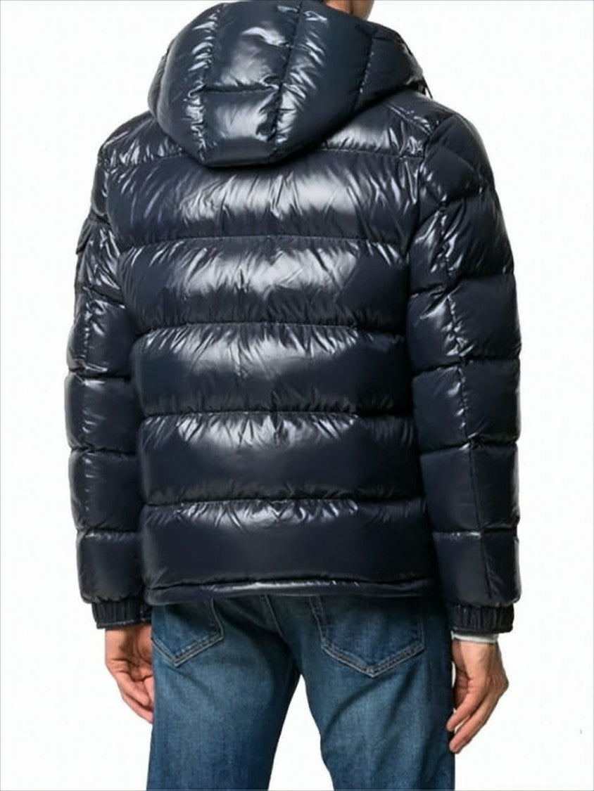 Moncler Padded Down Jacket With Logo Patch