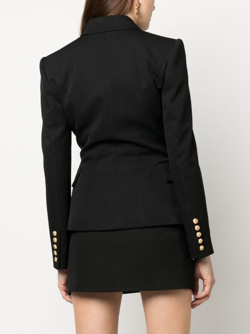 Balmain Double-Breasted Wool Blazer