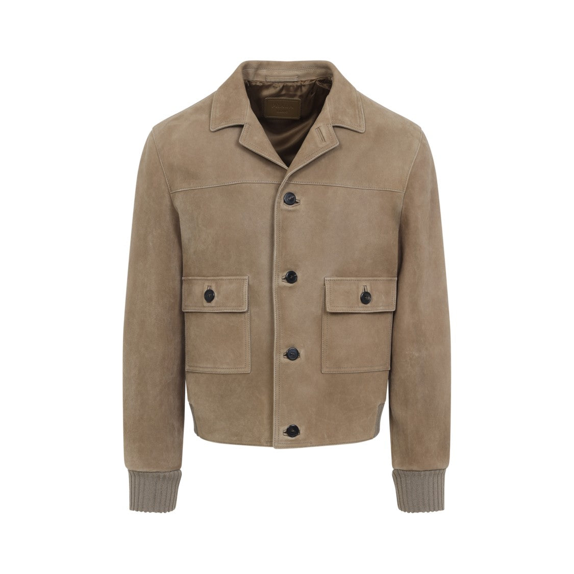 Prada Stone Grey Lamb Leather Blouson