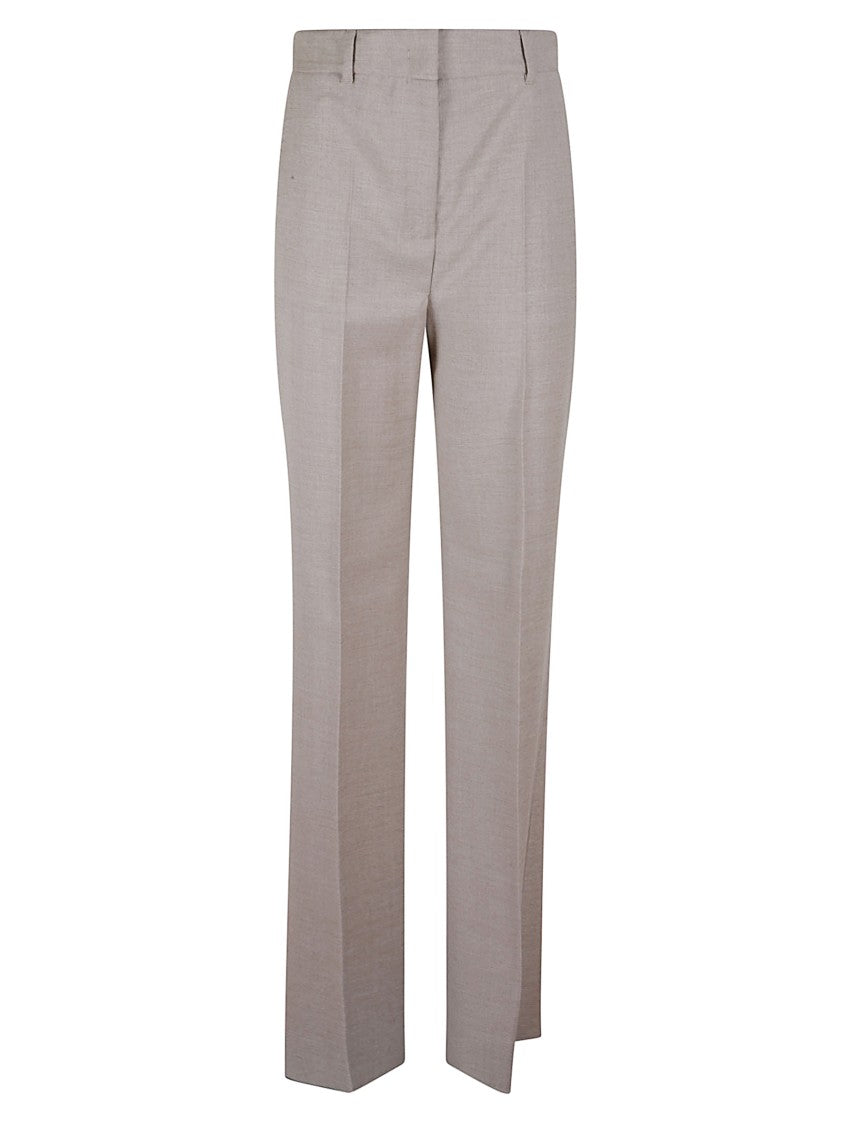 Max Mara Tailored Straight-Leg Trousers In Stretch Flannel