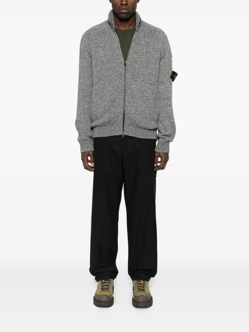 Stone Island Logo-Patch Cardigan