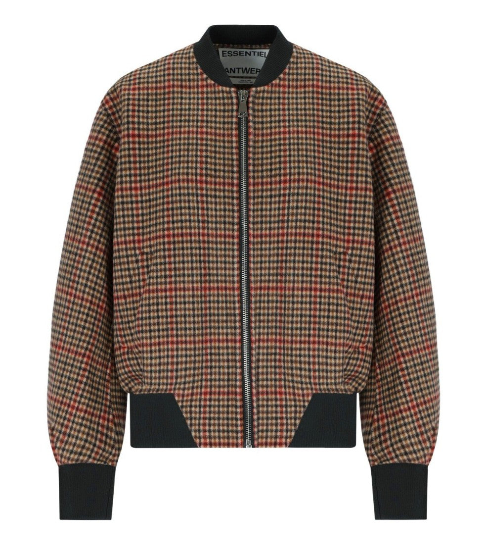 Essentiel Antwerp Iti Brown Bomber Jacket