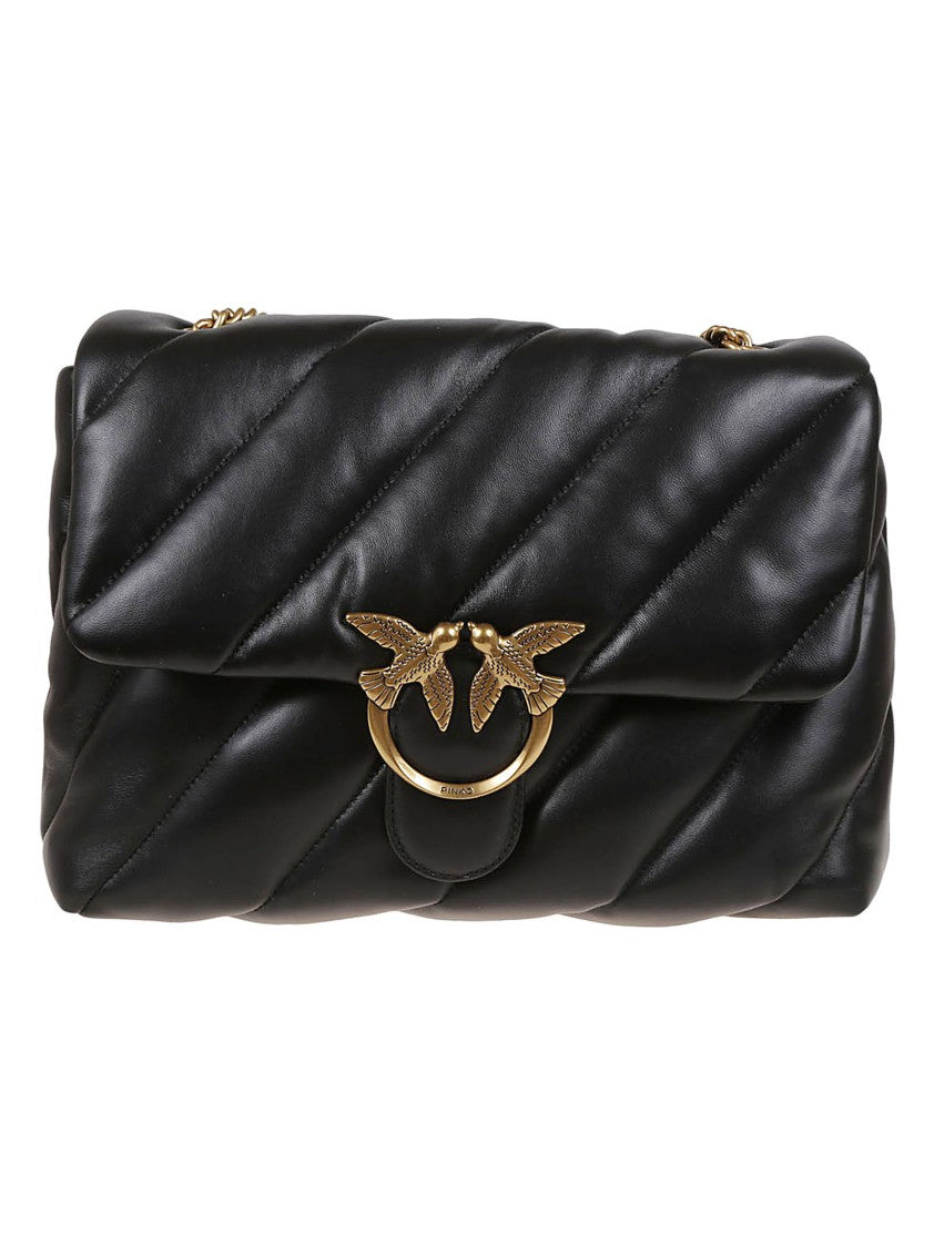 Pinko Love Puff Big Cl Sheep Nappa Shoulder Bag