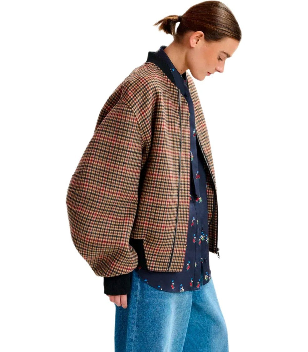 Essentiel Antwerp Iti Brown Bomber Jacket