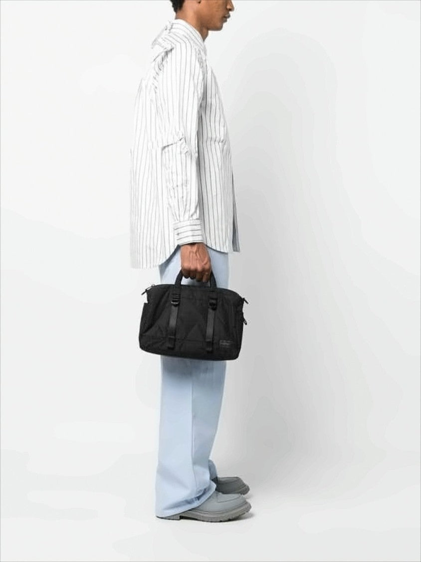 Porter Nylon Tote Bag With Adjustable Straps And Zippered Compartment