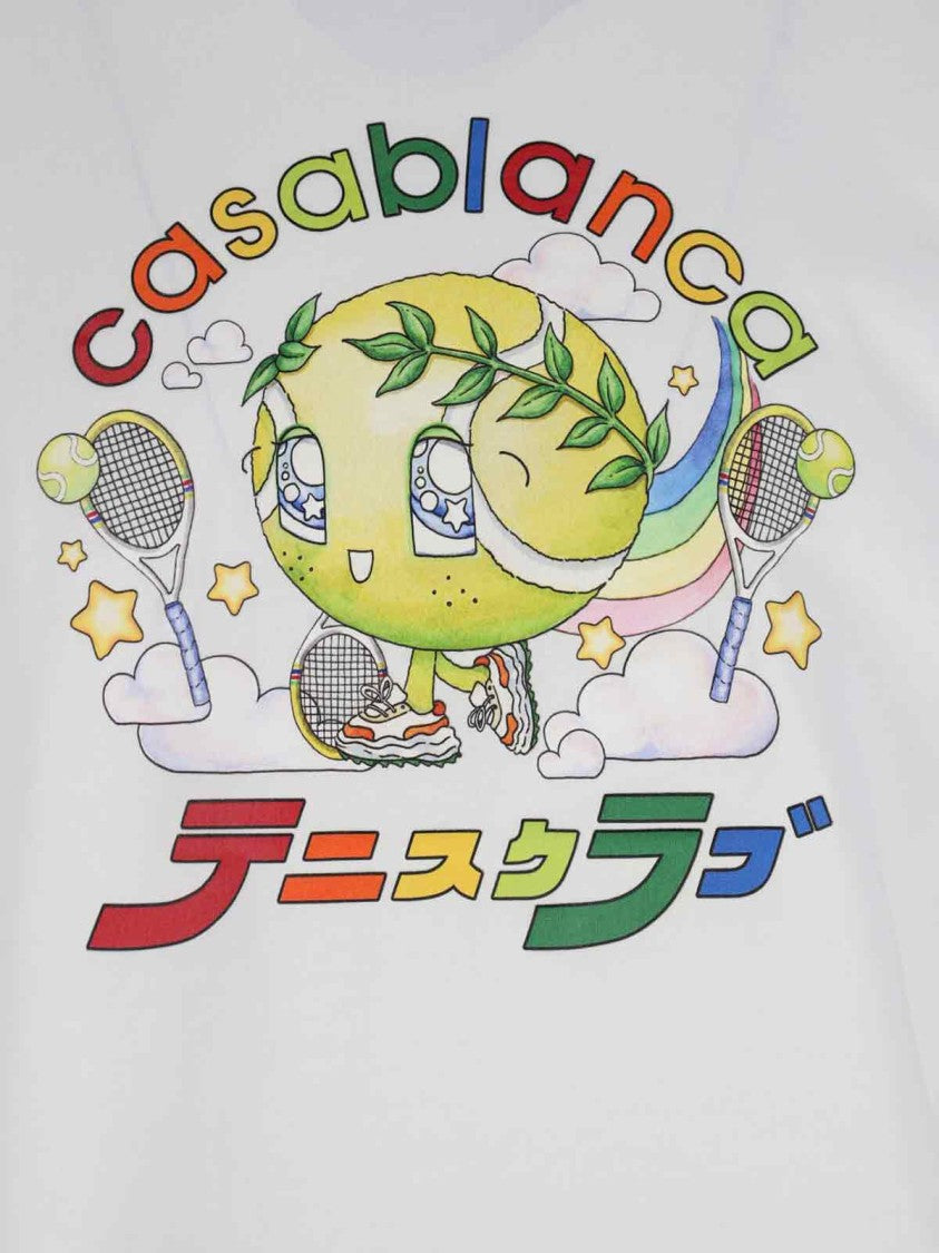 Casablanca Classic White T-Shirt With Minimalist Design