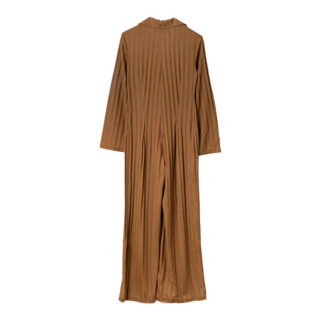 Viktor & Rolf Ribbed Jumpsuit With Notched Collar And Belted Waist