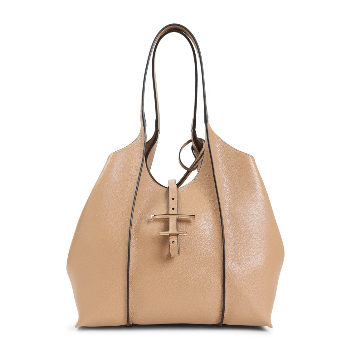 Tod's Spacious Grained Leather Shoulder Bag