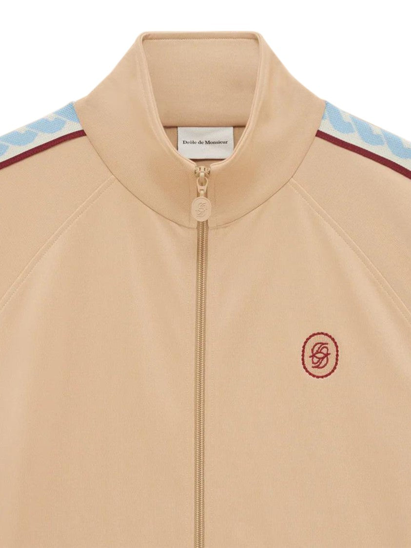 Drôle De Monsieur Relaxed Fit Beige Knit Sweater