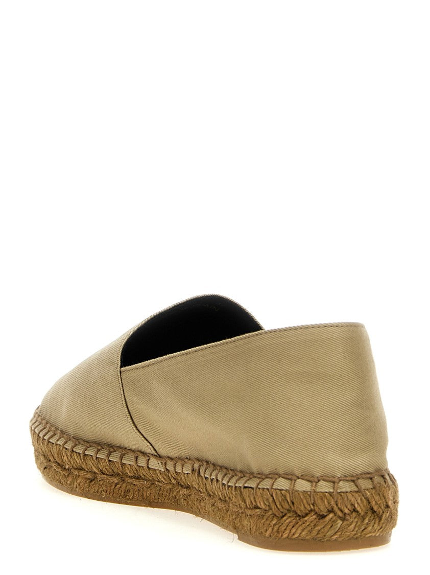 Saint Laurent Logo Embroidery Espadrilles