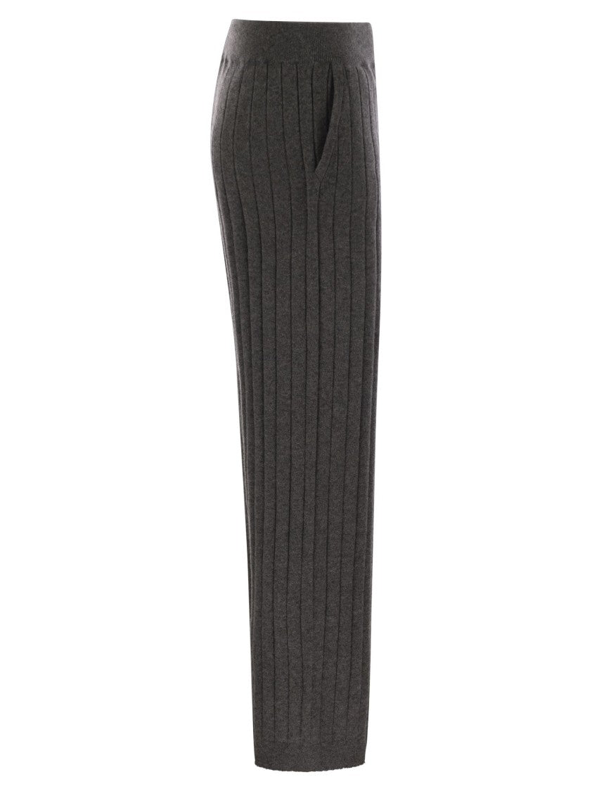 Brunello Cucinelli Pure Cashmere Knit Trousers