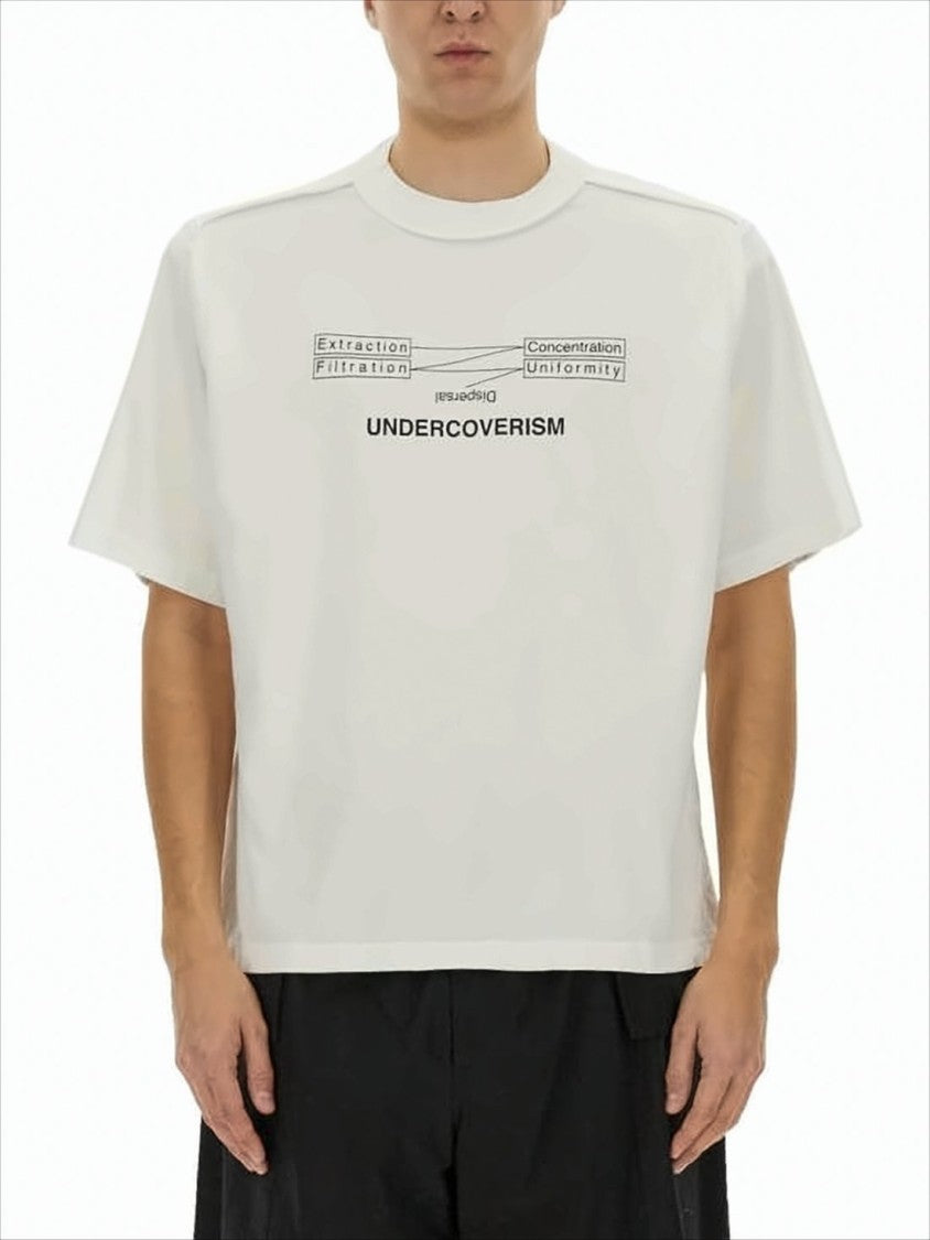Undercover Boxy Relaxed-Fit Cotton T-Shirt With Graphic Print