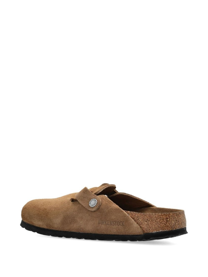Birkenstock Brown Leather Sandals With Adjustable Buckle