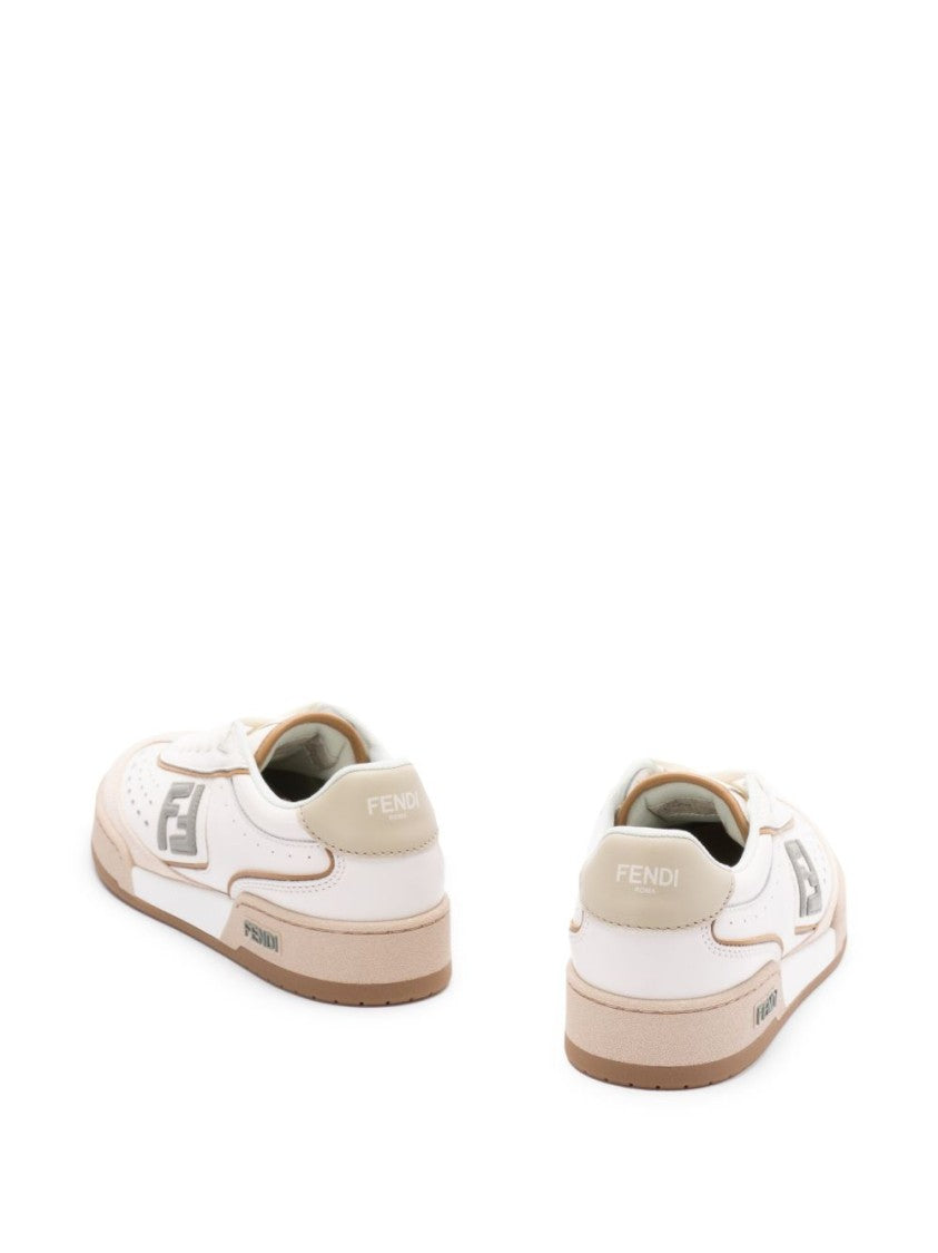 Fendi Sneakers With Perforated Detailing And Cushioned Sole