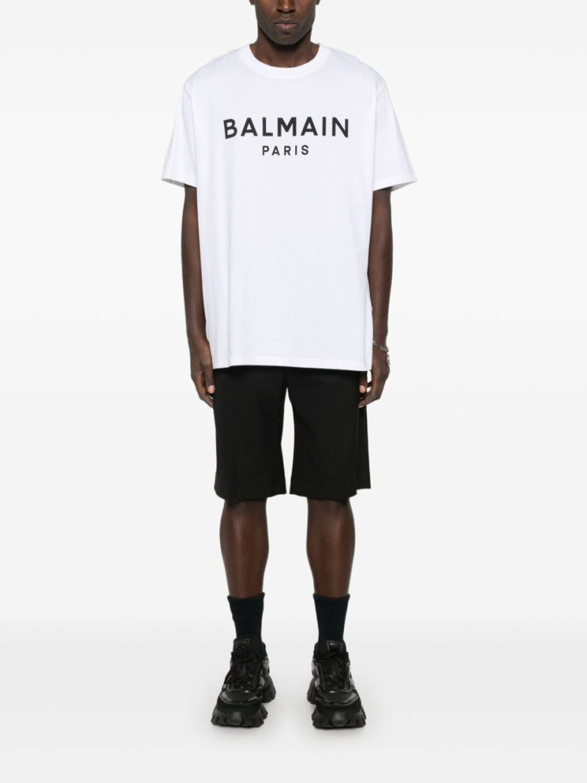 Balmain White Crew Neck T-Shirt