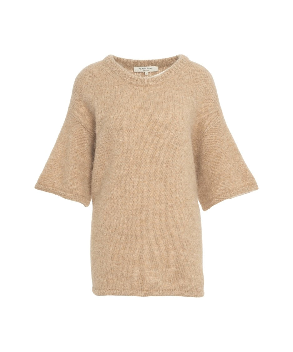 By Aylin Koenig Relaxed-Fit Alpaca Blend Sweater With Ribbed Details
