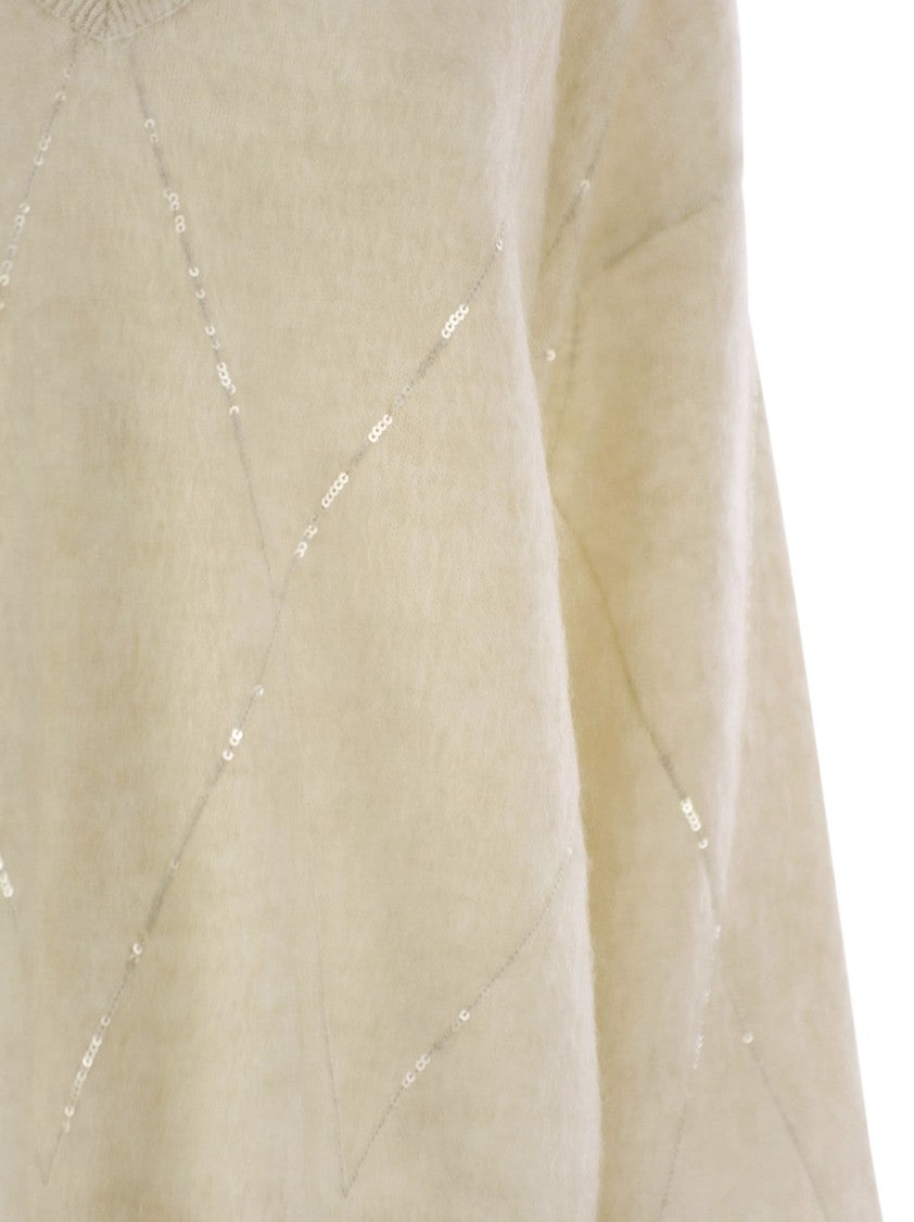 Brunello Cucinelli Mohair, Wool, Cashmere And Silk Sweater