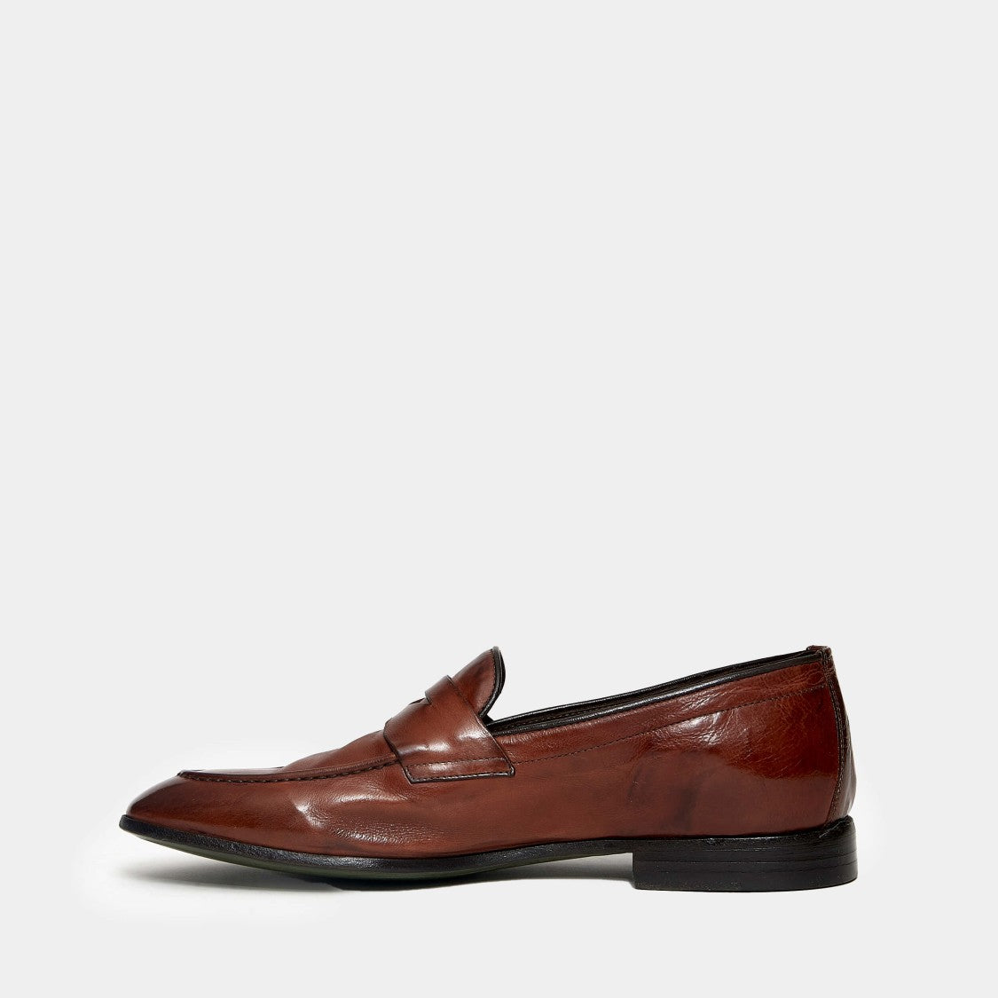 Green George Brown Leather Moccasin