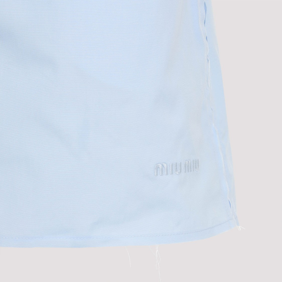 Miu Miu Elegant Blue Cotton Briefs With Relaxed Fit