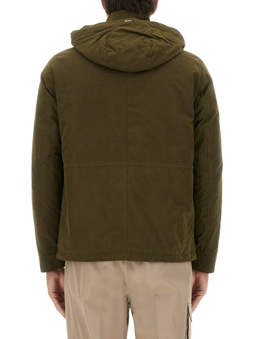 Herno Waxed Cotton Short Parka