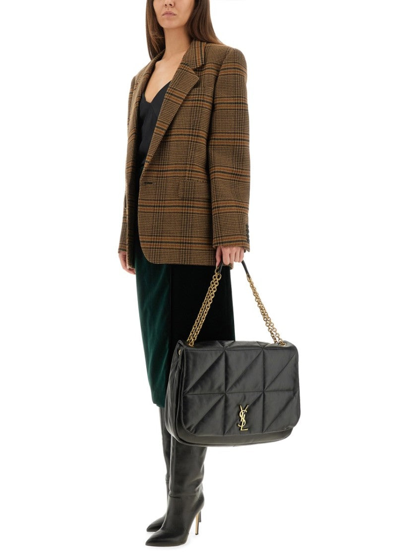 Saint Laurent Prince Of Wales Wool Jacket