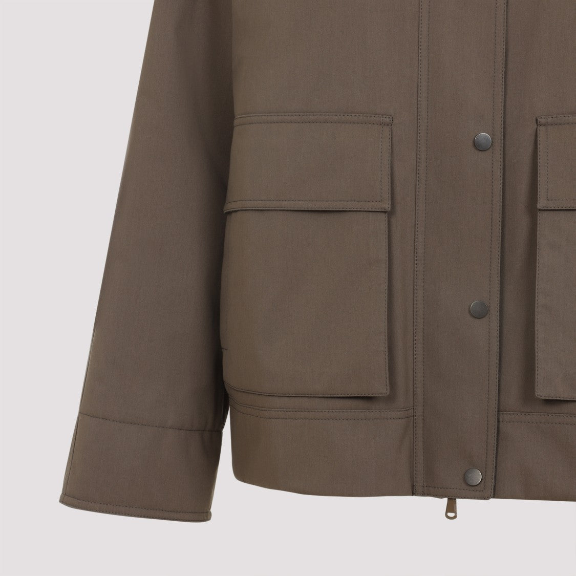 Brunello Cucinelli Brown Cotton Jacket