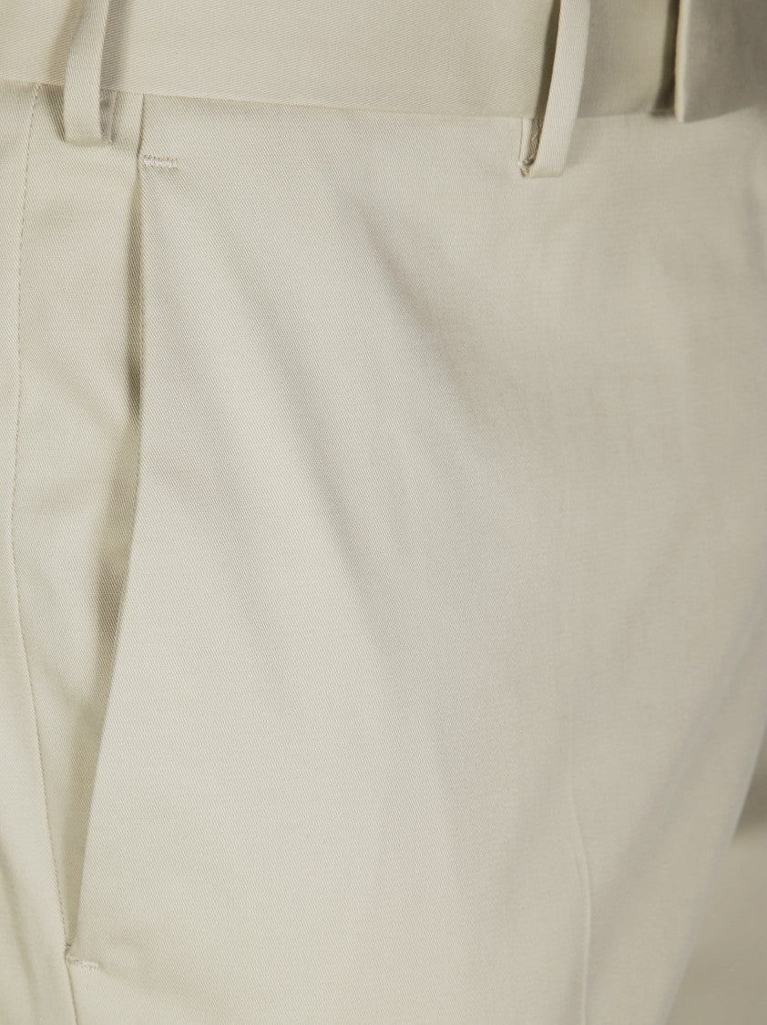 Pt01 Tailored Fit Trousers With Design