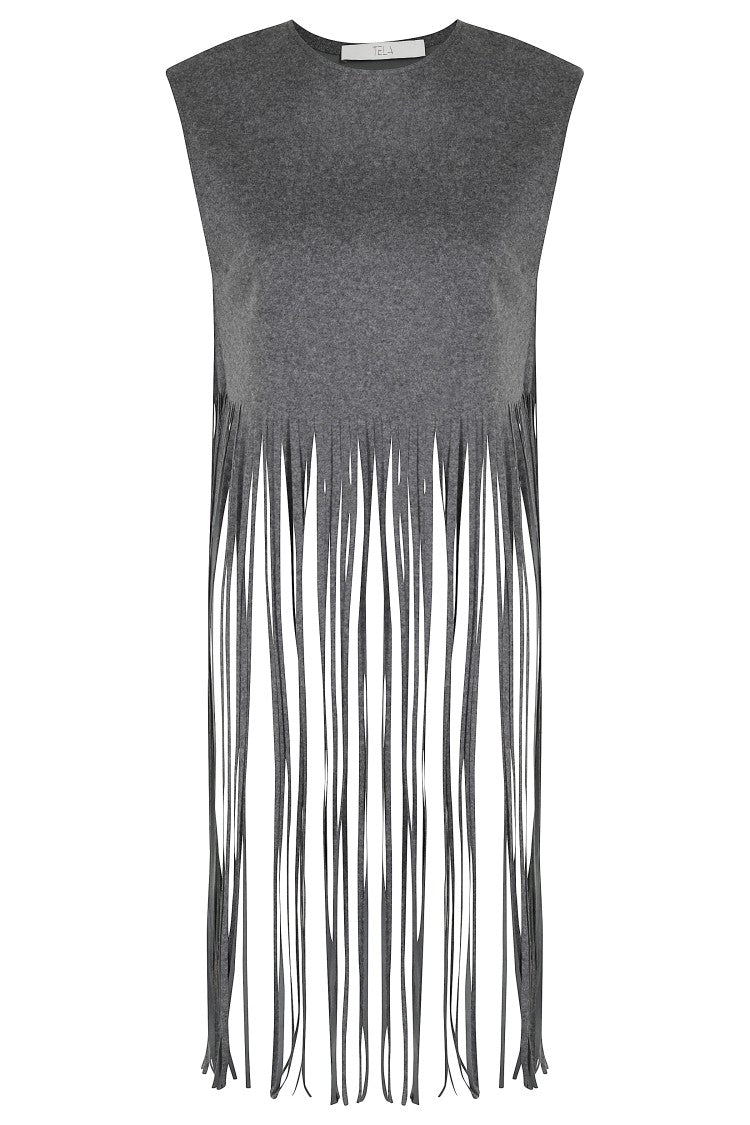Tela Fringe Detail Canvas Top