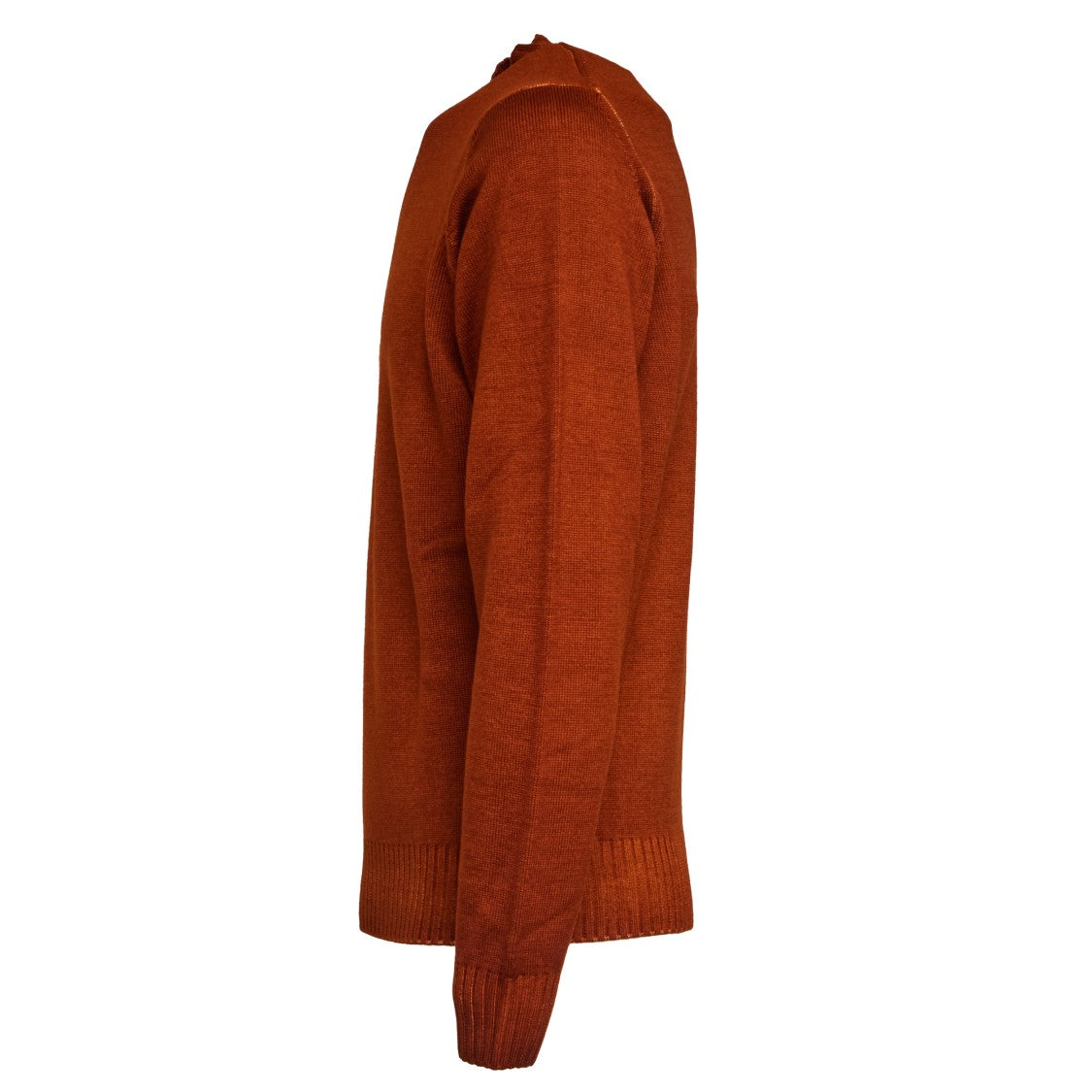 Filippo De Laurentiis Washed Merino Wool Sweater With Ribbed Accents