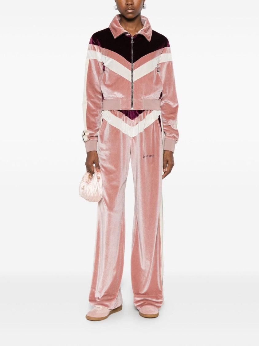 Palm Angels Wide-Leg Velvet Pants