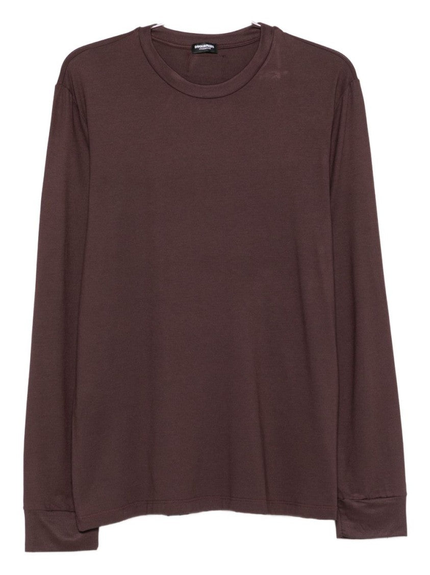 Dsquared2 Intimo Bordeaux Long-Sleeve Top