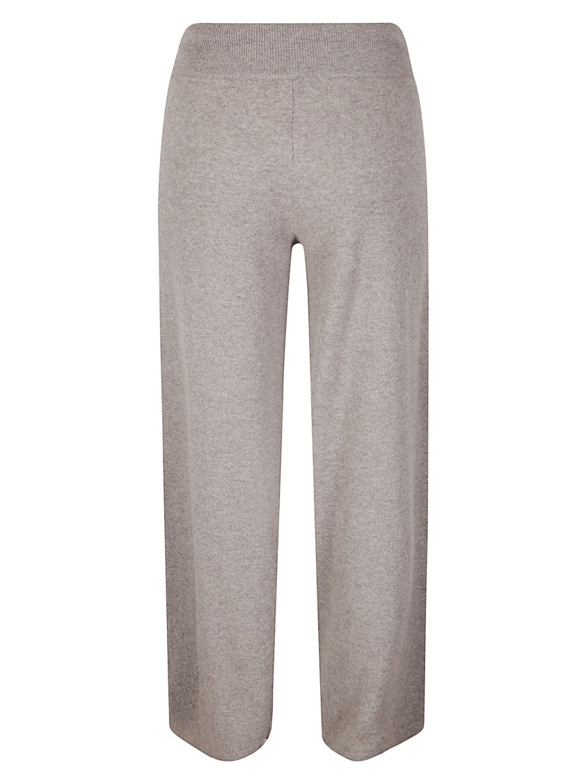 Lisa Yang Soft Cashmere Pants With High Ribbed Waistband And Straight Leg