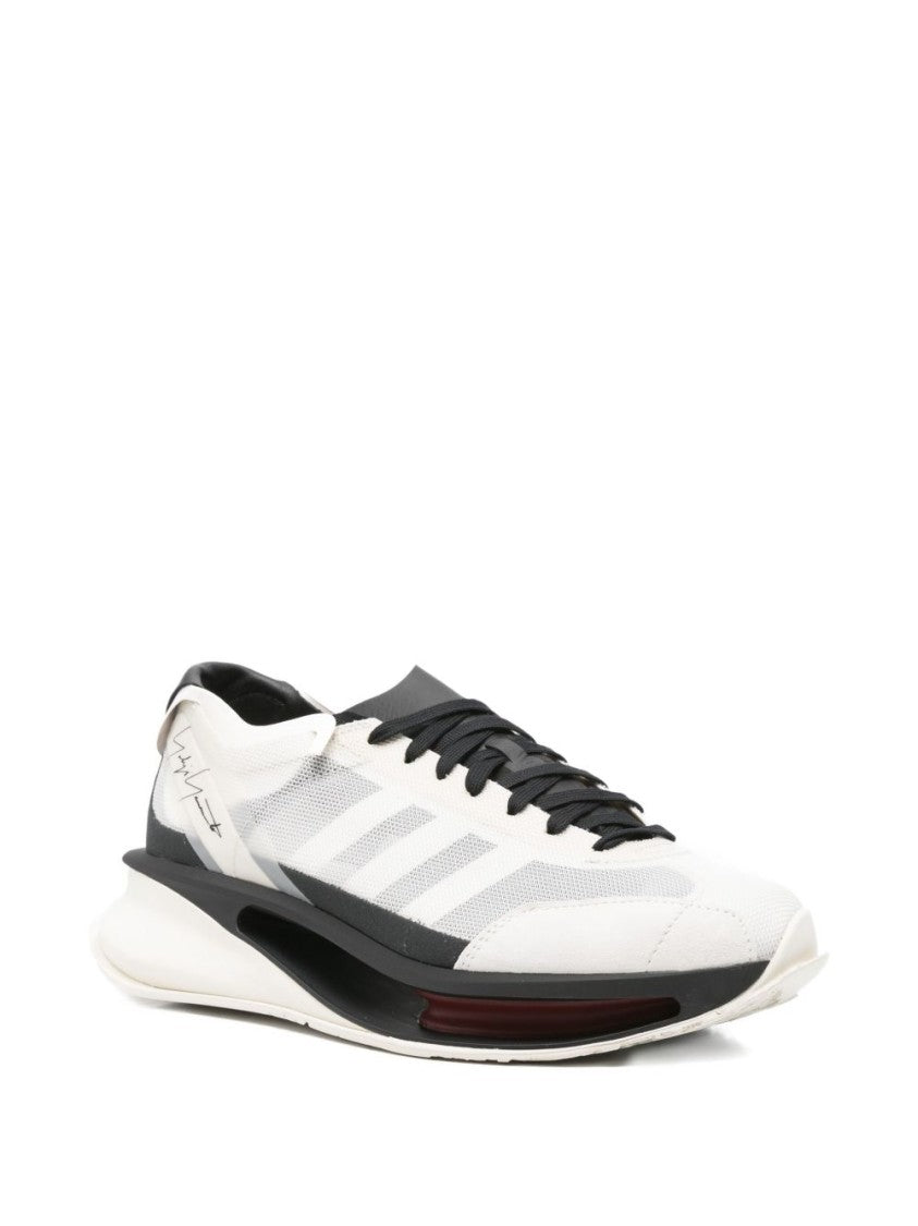 Y-3 Mesh And Suede Sneakers