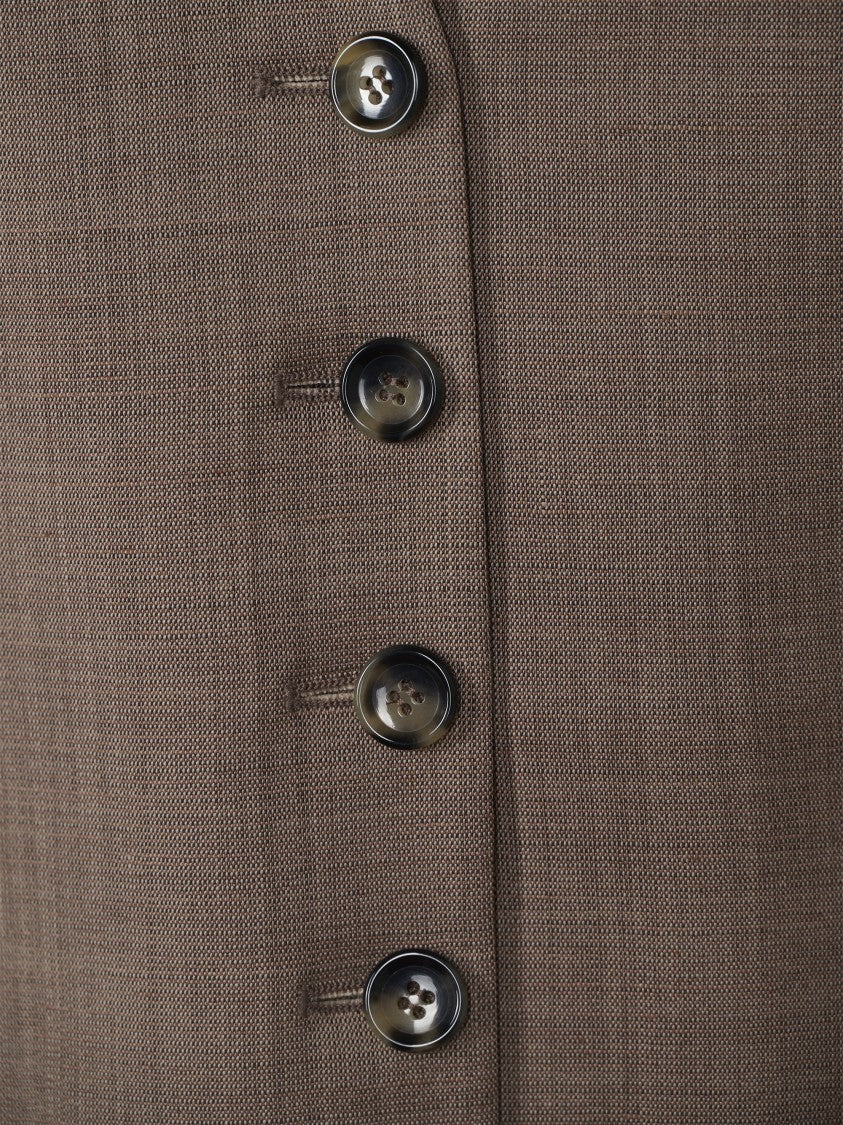 Philosophy Di Lorenzo Serafini Tailored Vest With Deep V-Neckline