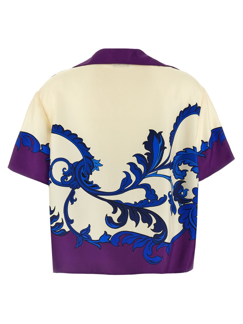 Etro Oversized Silk Paisley Maxi Shirt