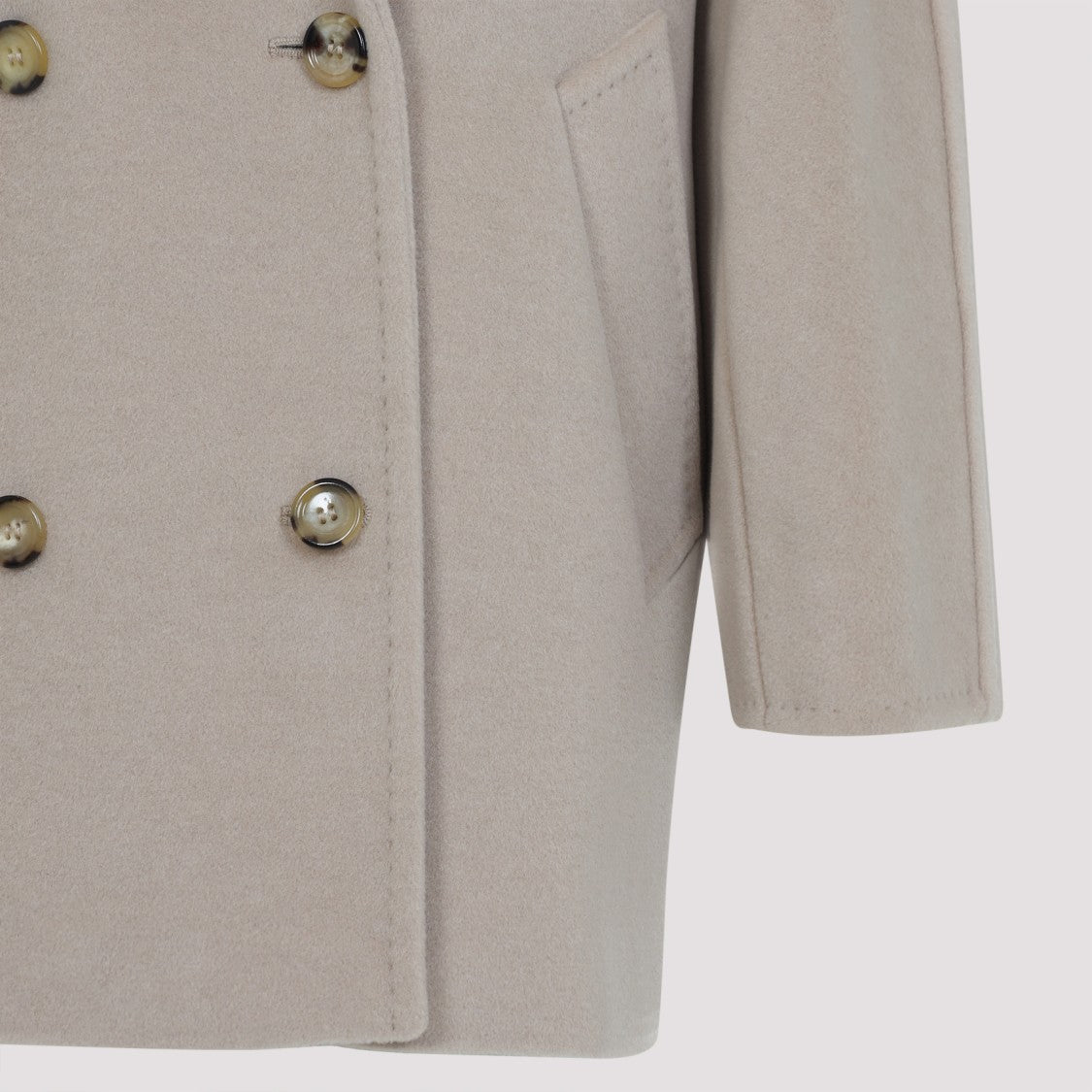 Max Mara Double-Breasted Coat In Luxurious Wool-Cashmere Blend