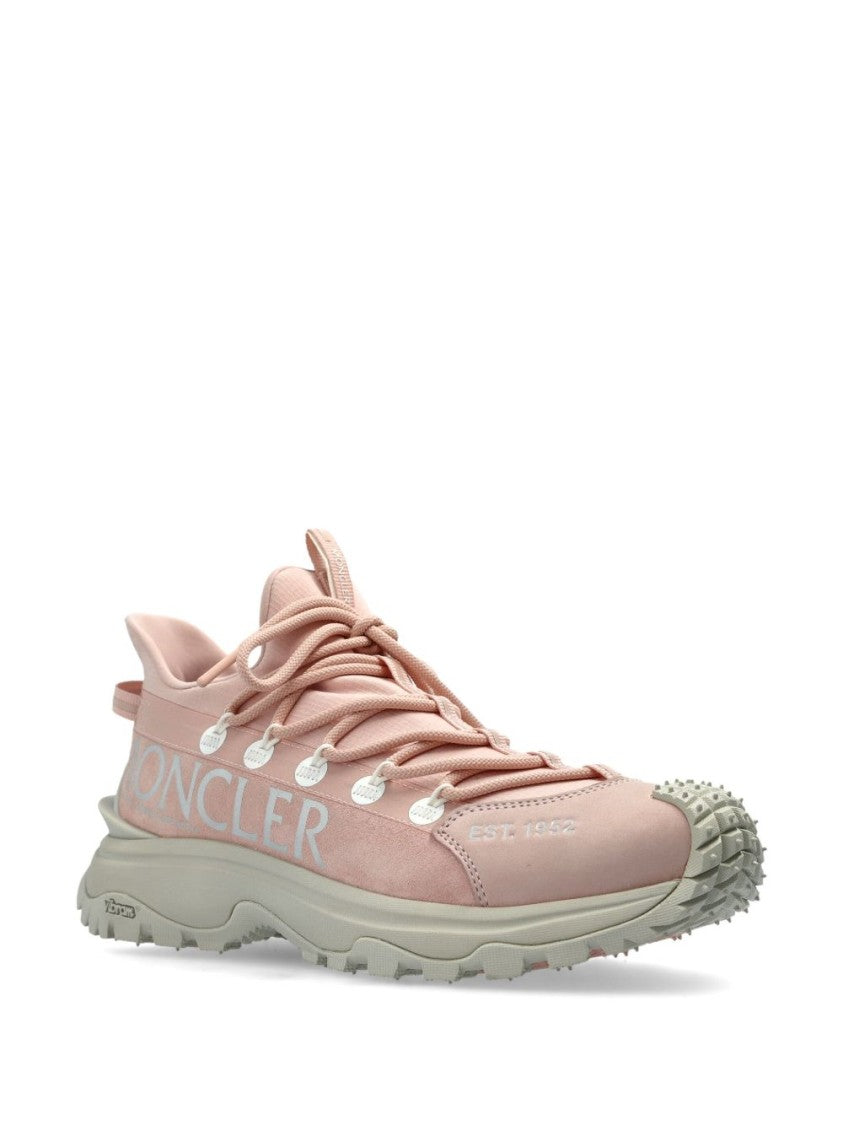 Moncler Sporty White Sneakers With Rugged Sole